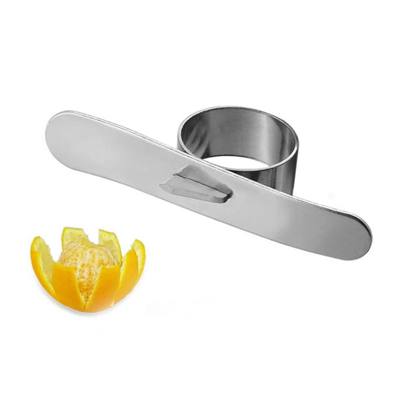 1pcs Orange Peelers Easy Open Orange Peeler Stainless Steel Lemon Parer