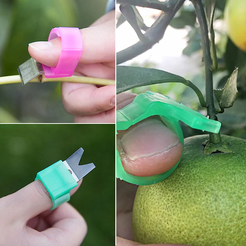 

Fruit Picking Device Multifunction Thumb Knife Safe Fruit Blade Tool Cutting Blade Scissors Rings Finger Protector Garden Tools