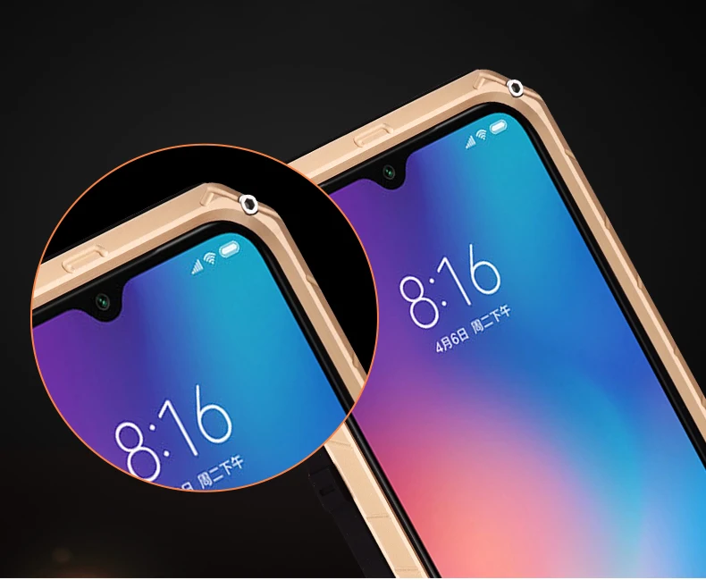 Повседневный водонепроницаемый чехол для Xiaomi mi 9 mi 9 ударопрочный сверхмощный резервуар силиконовый и Алюминиевый металлический чехол Чехол для Xiaomi mi 9 чехлов