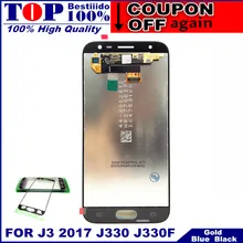 Замена ЖК дисплей s для Samsung Galaxy J3 J330 J330F телефон дисплей сенсорный экран планшета Ассамблеи с яркость управление