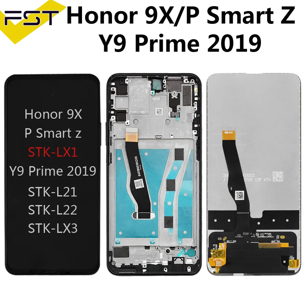 STK-LX1 Display di ricambio per Huawei Y9 Prime 2019 / P Smart Z e Honor 9X  Lcd Touch Screen Assembly STK-L21 STK-L22 STK-LX3 - AliExpress