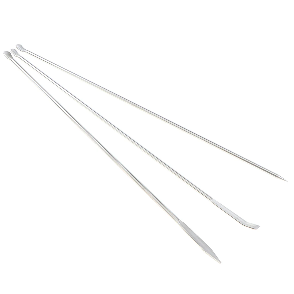 Set Of 3 Stainless Steel Micro Lab Spoon/ Scoop Lab Spatula Lab Supplies