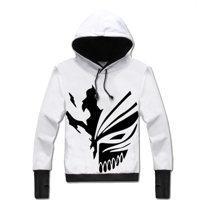 Зимние мужские толстовки BLEACH пуловер аниме Kurosaki Ichigo хип-хоп толстовки мужские пуловеры пальто