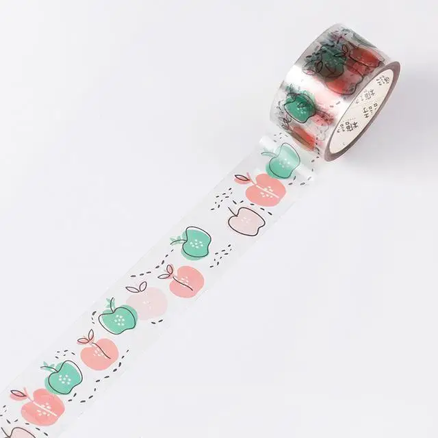 Happy Infinite серия Bullet Journal прозрачная ПЭТ васи лента клейкая лента DIY Скрапбукинг наклейка этикетка маскирующая лента - Цвет: 7