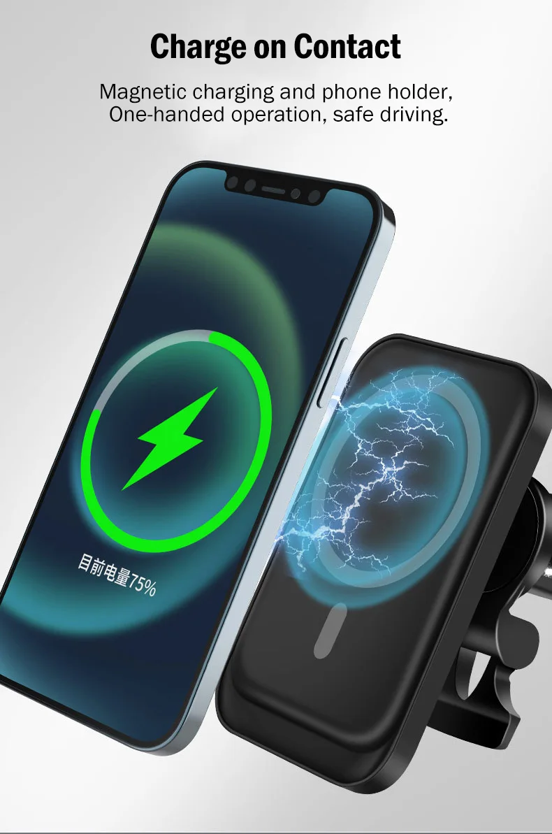 15W Qi Car Magnetic Wireless Charging Stand for Samsung Galaxy Note 8 9 10 20 Ultra Plus Fast Car Charger Magnet Sticker Case wireless charging stand