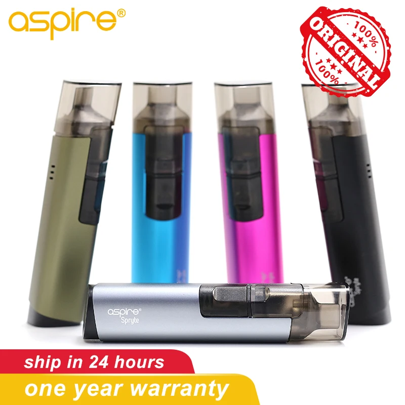 Оригинал Aspire Spryte Pod kit 3 5 мл vape tank с 1.8ohm/1.2ohm Nic соли встроенный аккумулятор 650mAh