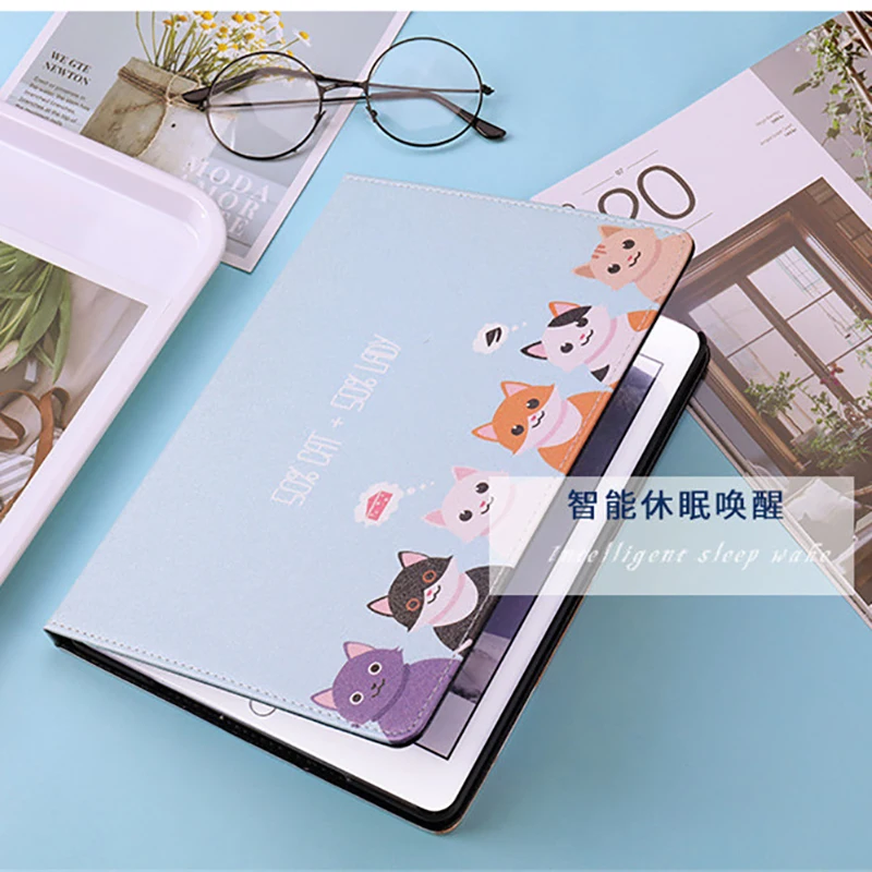 Чехол для iPad 1 2 3 4 mini 5 2019 чехлы с милым котом чехол Чехлы 2018 9 7 6 ipad 3/4 Air kids |