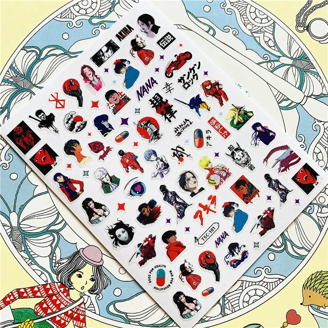 TSC-212 TSC-213 Cartoon anime character 3D Back glue Nail Art Stickers Decals Sliders Nail ornament decoration TSC-101 N