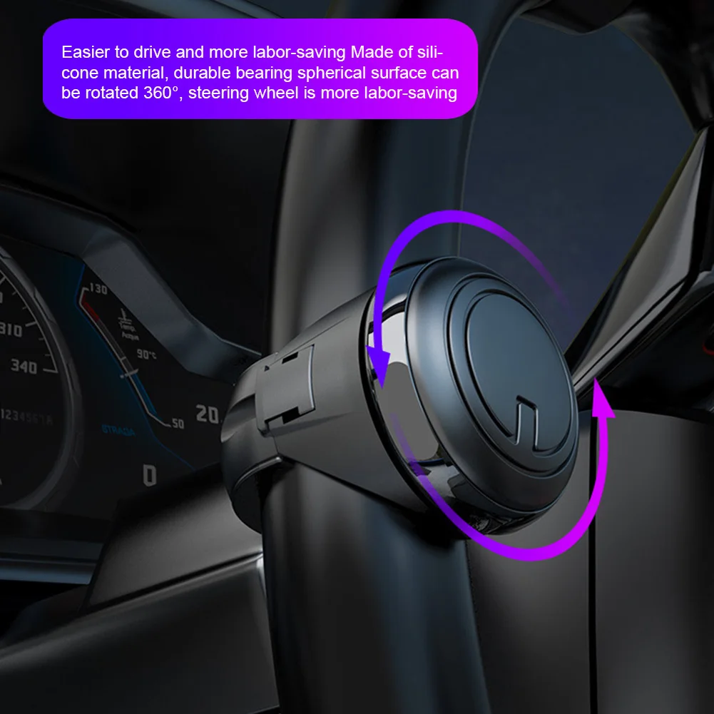 Universal Steering Wheel Handle Grip Auto Auto Accessories color: black