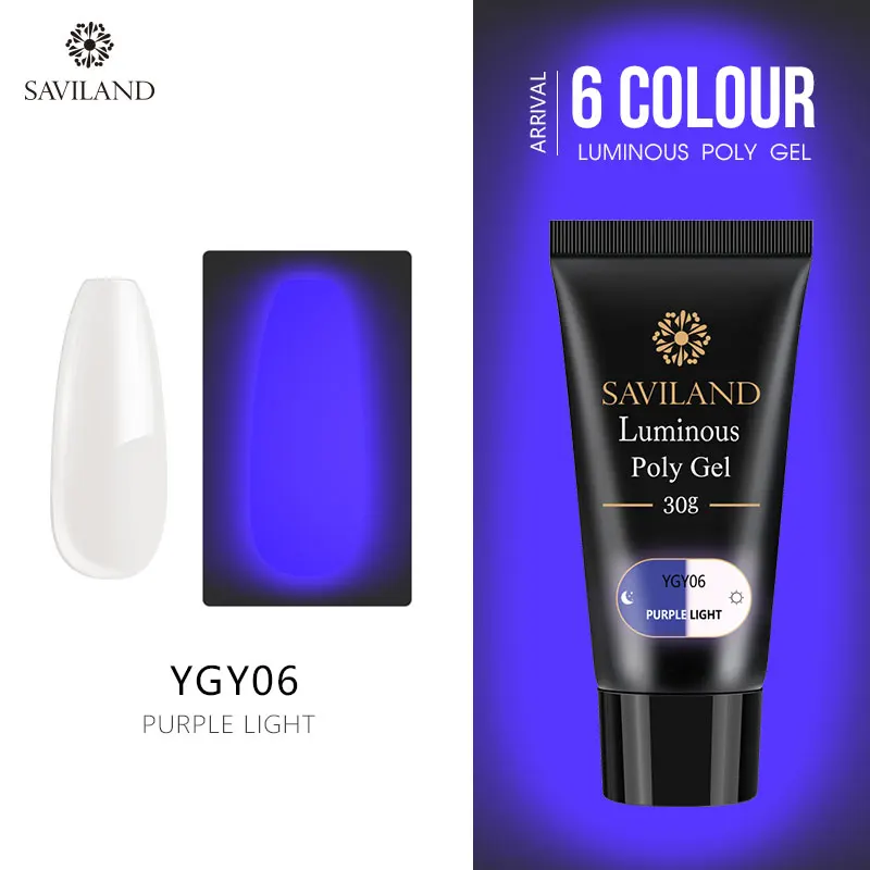 30ml YGY06 SAVILAND светящийся полигелевый лак для ногтей, удлиняющий гель, Кристальное желе, УФ-гель для ногтей, твердый строительный Гель-лак для нейл-арта - Цвет: 30ml YGY06