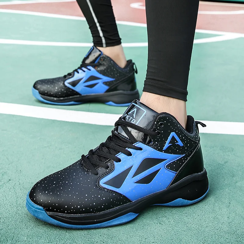 Баскетбольная обувь мужская спортивная обувь высокого качества тип Водонепроницаемая амортизационная износостойкая и нескользящая корзина