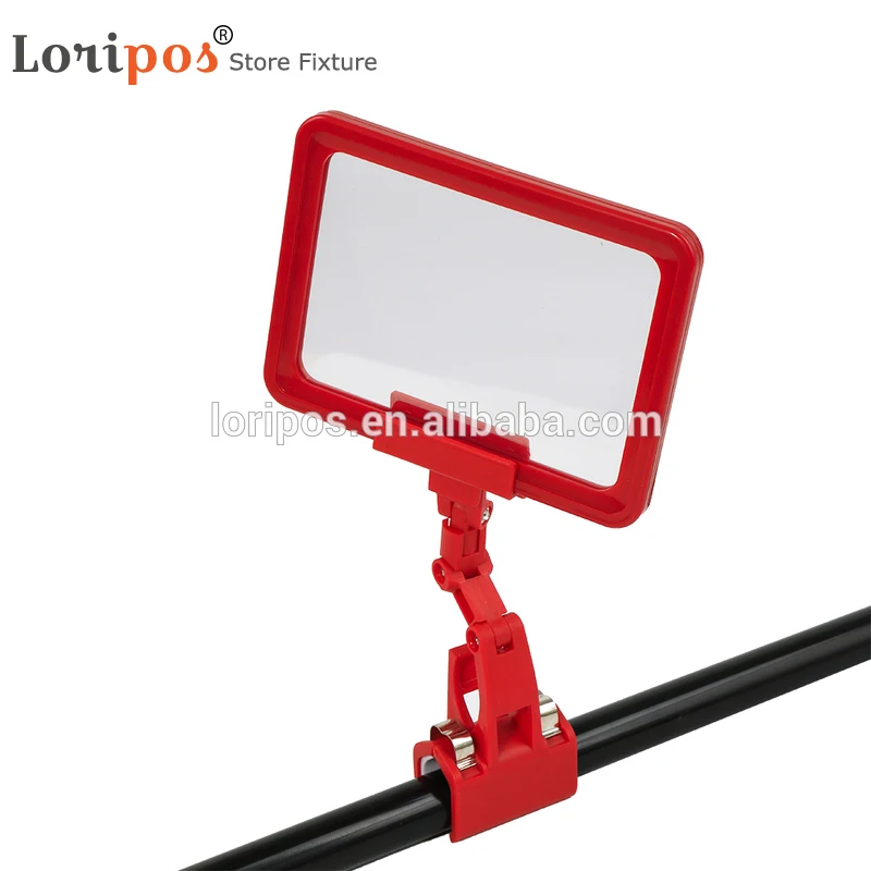Supermarket Fruit Price Tag Display Commodity Sign Holder Clamp Vegetable Name Folder Pop Shelf Label Holder A6 Price Card Clip