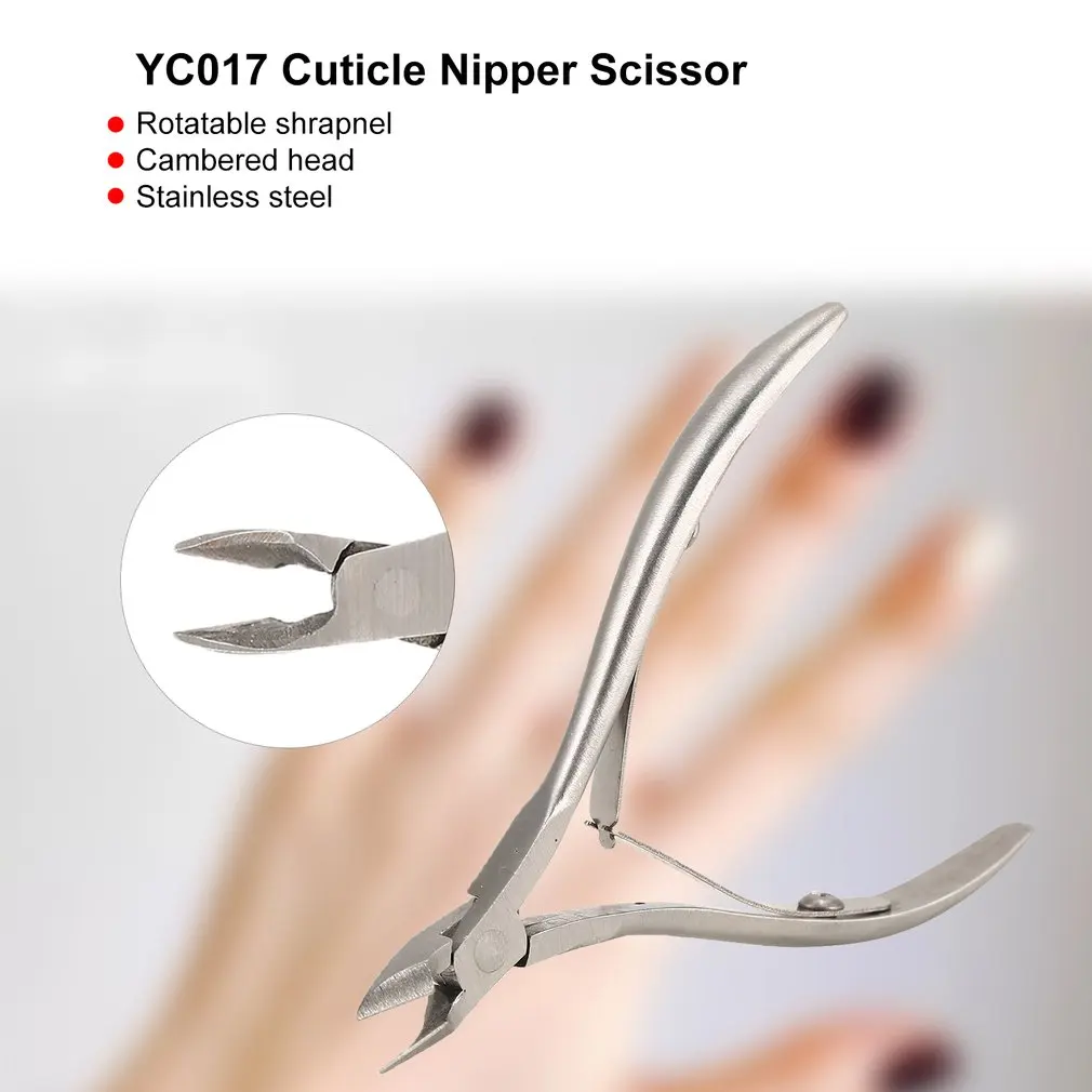 Fingernail Toenail Cuticle Nipper Trimming Stainless Steel Nail Clipper Cutter Cuticle Scissor Plier Manicure Tool