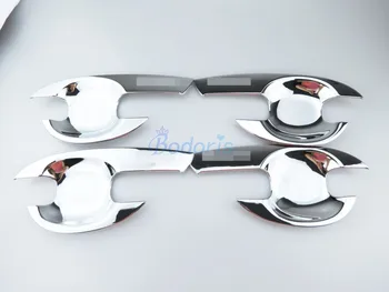 

For ISUZU MU X Mu-x 2014 2015 2016 Mux Chrome Car Styling Door Handle Bowl Insert Trim Overlay Frame Panel ABS Kit Accessories