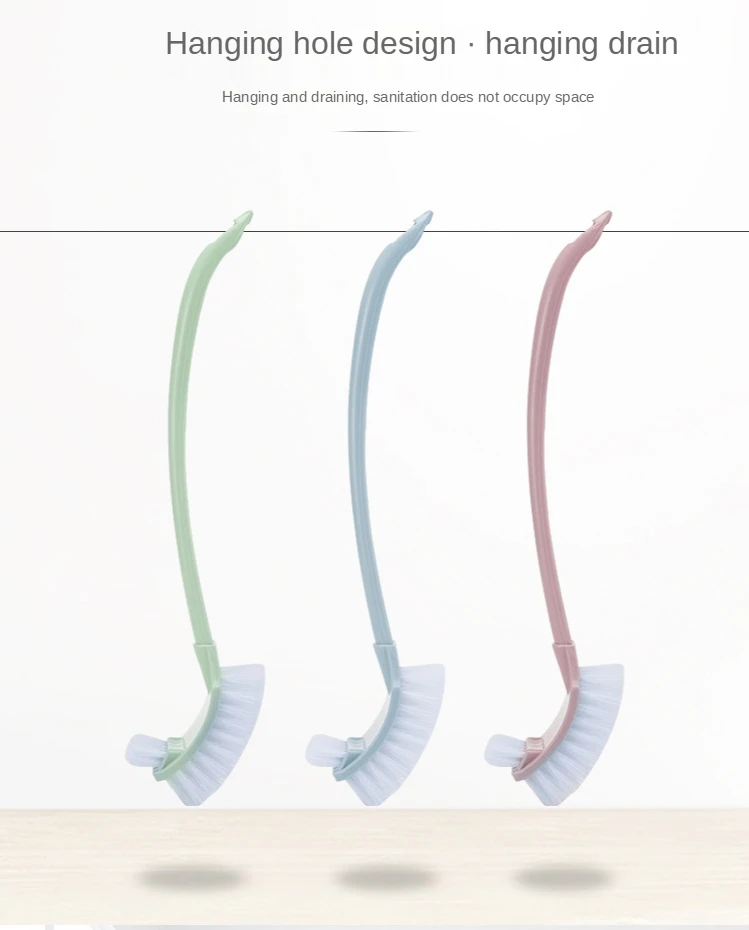 Description Picture 6 of itemHand Held Double-sided Long Handle Gap with Seat Toilet Brush No Dead Corner Toilet Environmental Protection Brush Toilet Clean