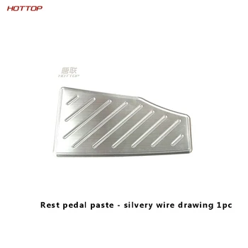 

For Toyota RAV4 2019 2020 Stainless Left Foot Brake Pedal Foot Rest Pads Cover Protector Car Styling Accessory