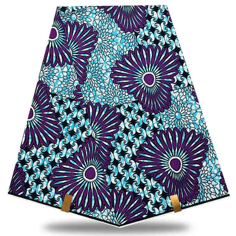 

2019 New Arrival 100% Cotton African Wax Cloth Ankara Fabric African Real Wax Print dutch wax Fabric For Party Dress BSG04