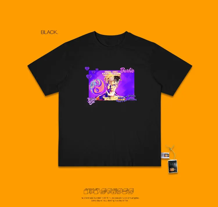 Salute Idol Xxxtentacion хип-хоп певица Паровая волна Ins Exceed Fire настоящая куртка мужская и женская брендовая футболка