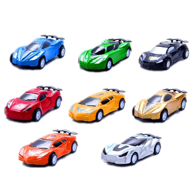 6Pcs/set Mini Toy Car Model Diecast Pull Back Racing Car Simulation Bus Truck Vehicle Cute Plastic Toys For Boys Children Gifts 4