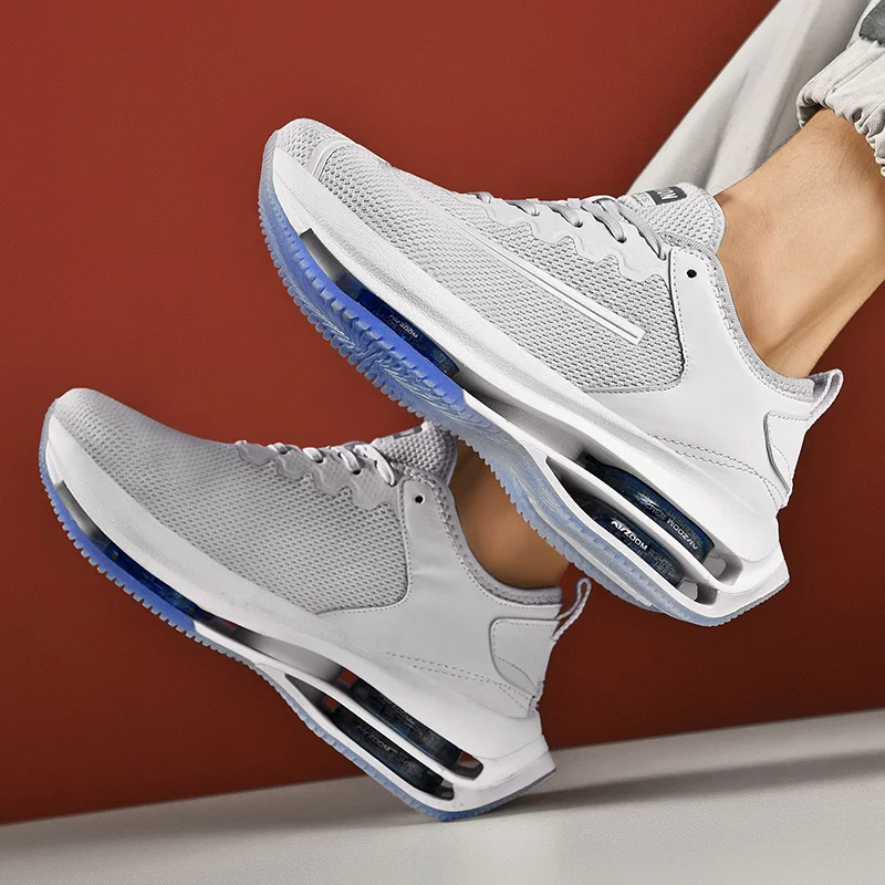 

Men's breathable running casual sneakers High elastic air cushion fitness sneakers Outdoor training platform jogging sneakers