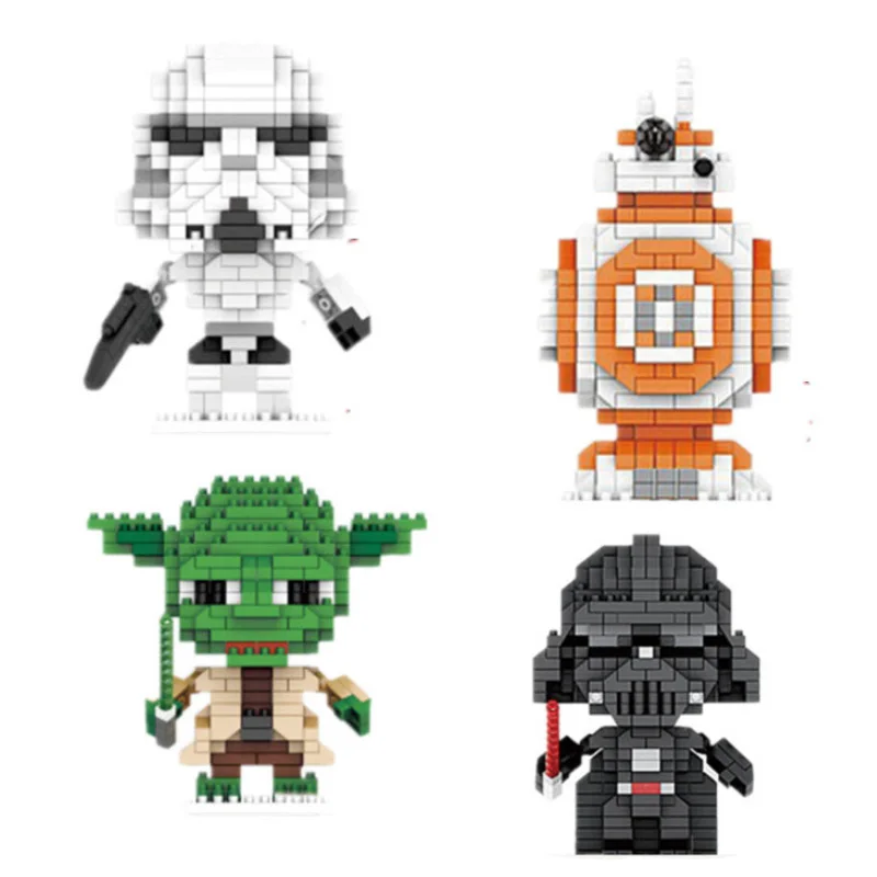 

Star Wars Series Yoda BB8 BB-8 Building Blocks Bricks Toys Children's Christmas gift