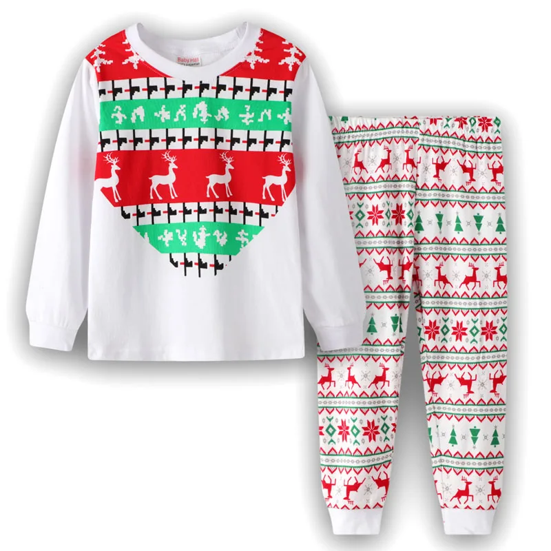

2020 Boys Christmas Pajamas Pijama Infantil Girls Santa Pjs Gecelik Koszula Nocna Pyjamas Kids Pajama Set