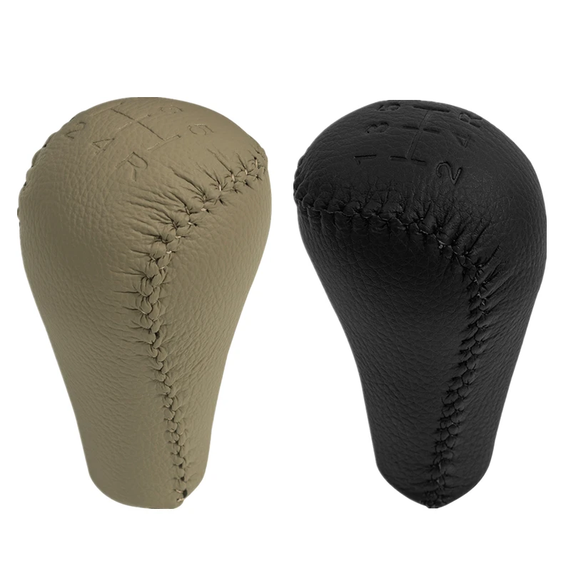 

5 Speed Leather Gear Shift Knob Gaiter Shiter Knob for FOR NISSAN Patrol GU Y61 Lever Stick Black Beige Car Styling Accessories