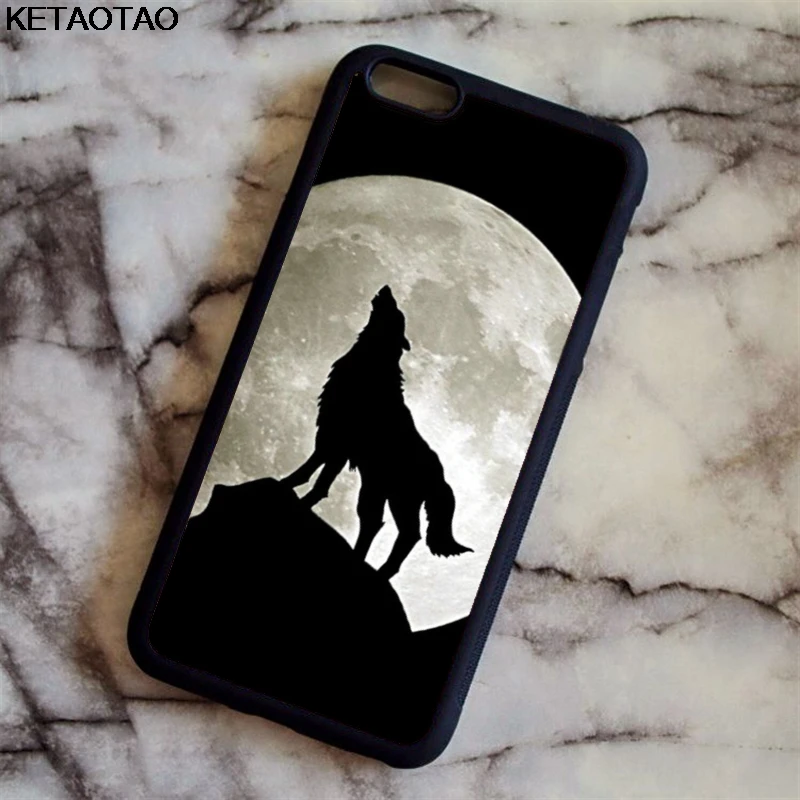 Чехол для телефона KETAOTAO Wolf Wild Predator Snow Nature s для iPhone 4S 5C 5S 6S 7 8 Plus X XS XR 11 Pro Чехол из мягкого ТПУ резины и силикона - Цвет: Небесно-голубой