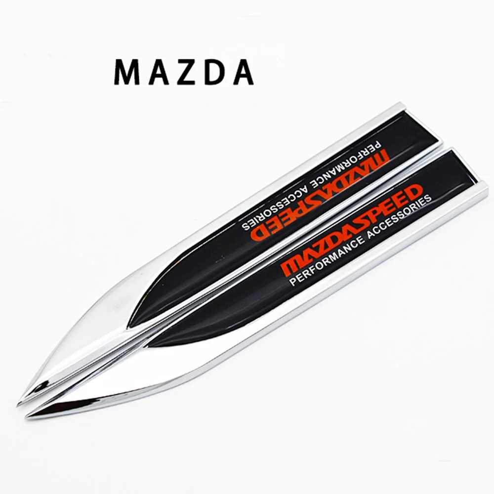 Автомобильный Стайлинг 3D Алюминий MAZDASPEED эмблема переводная наклейка для автомобиля боковые Значки Эмблемы для Mazda 2 3 6 CX-4 CX-5 CX-7 Atenza Axela