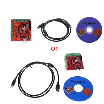 

USB MACH3 100Khz Breakout Board 4 Axis Interface Driver Motion Controller G6DD