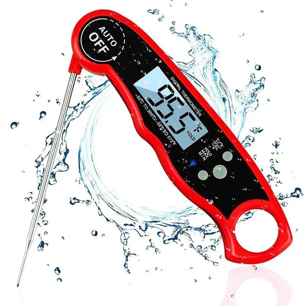 

Digital Thermometer Waterproof Kitchen Thermometer Cooking BBQ Thermometer Probe With Backlit Screen