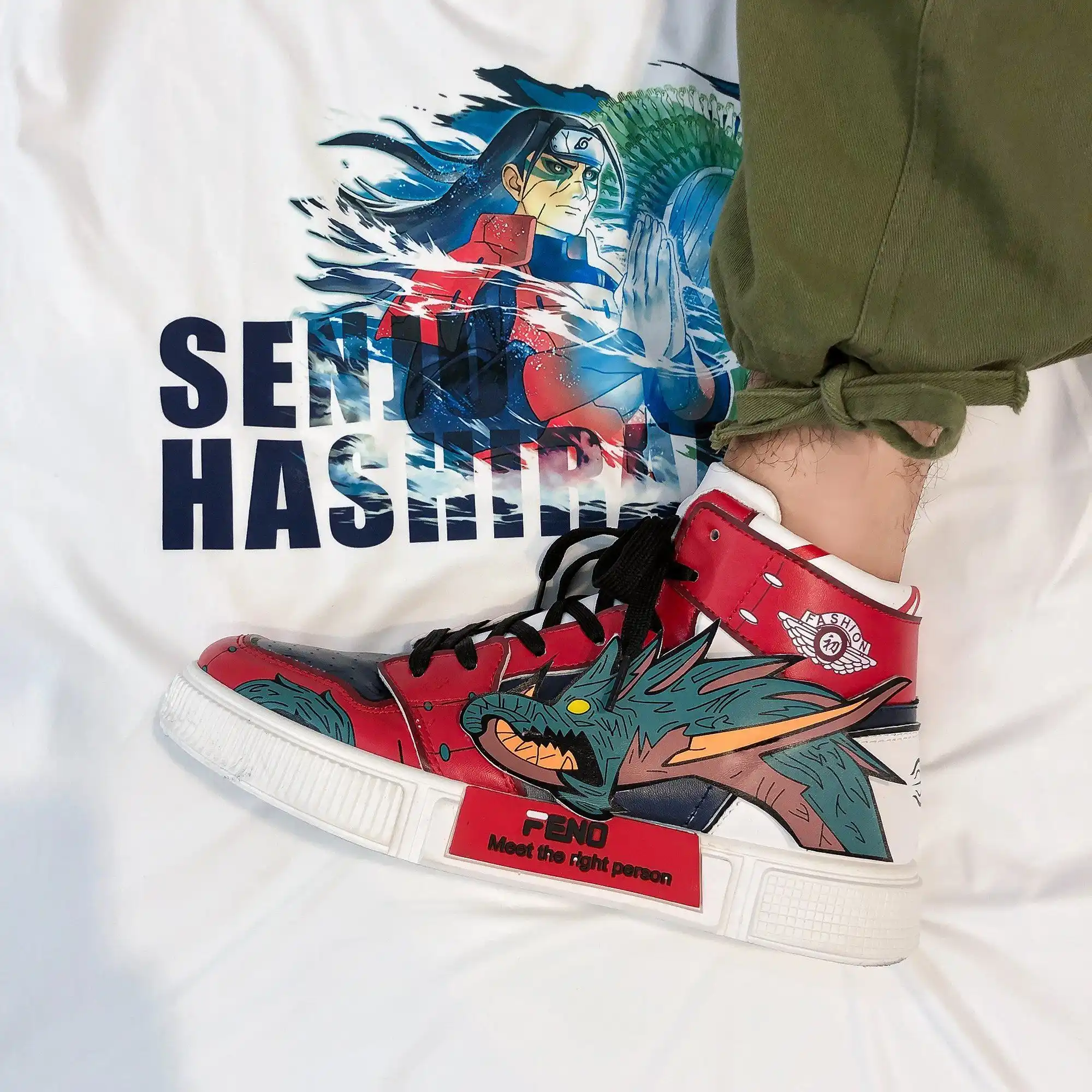 21新メンズスポーツシューズファッションアニメーションゴーストブレード高天板の靴テニスバスケットボールランニングシューズメンズ靴 メンズカジュアルシューズ Aliexpress
