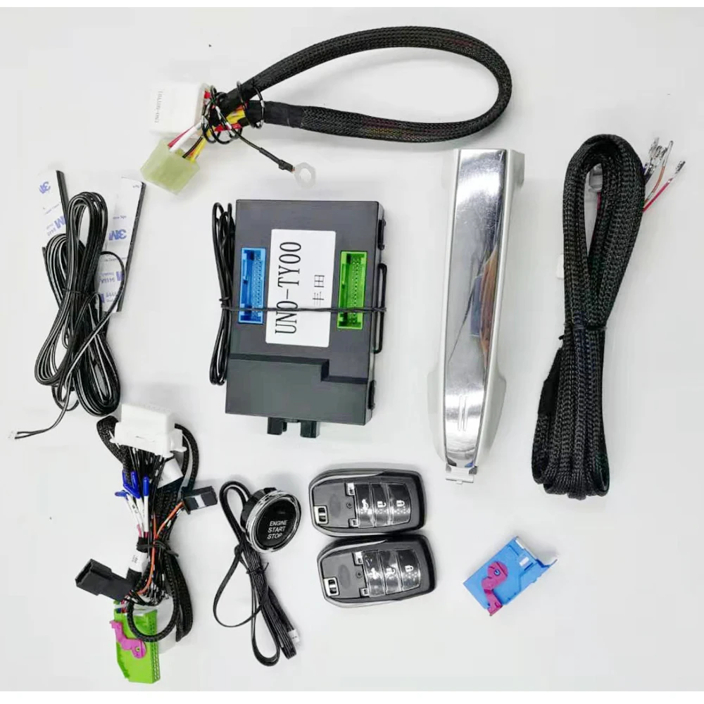 Keyless Push Button Start Ignition System Engine Stop Comfort Access Special For Toyota Camry with panel and handle | - Цена: 