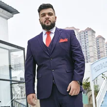 3 шт Мужские костюмы размера плюс повседневный мужской деловой костюм формальные новые Женихи мужские свадебные костюмы