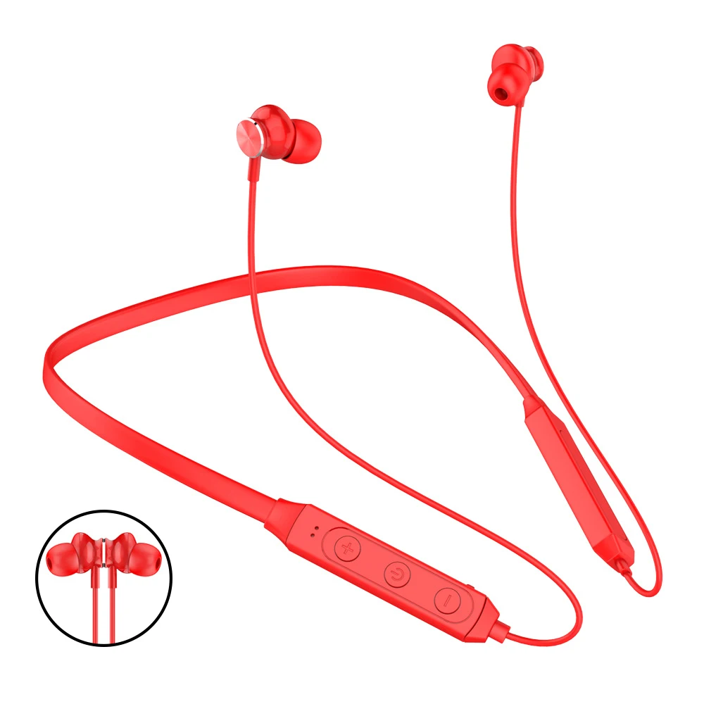 Magnetic Wireless Bluetooth Headset V4 2 Neckband Earphone Earbuds For Samsung iPhone Universal Sport With Micro Stereo Portable