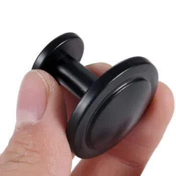 DRELD Black Furniture Handle Alloy Round Door Pull Knob Drawer Cabinet Cupboard Vintage Furniture Kitchen Handle 3127mm