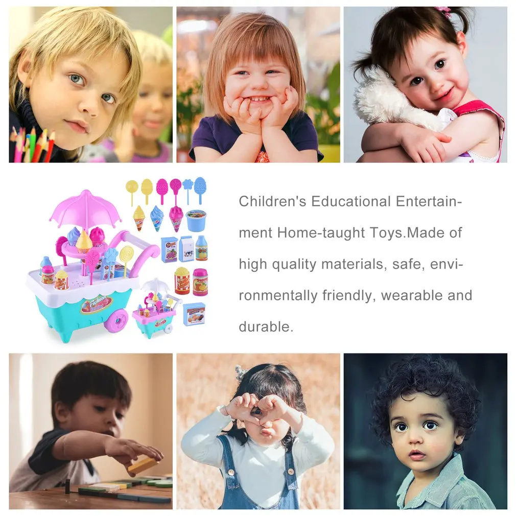Раннее Обучение, опыт познания, шопинг Le Chao, детский симулятор, конфеты, мороженое, тележка, девочка, головоломка, дом, набор игрушек