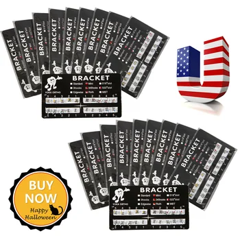 

20 Packs USA Dental Orthodontic Metal Brace Bracket Mini Roth 022 Slot 345 Hooks Dental Lab Material Tools