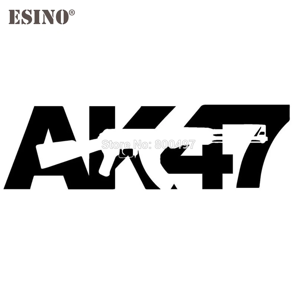 

New Design AK47 Gun Auto Decals Cartoon Car Stickers Car Bumper Sticker Body Decal Creative Pattern Cartoon Car Stickers Vinyl