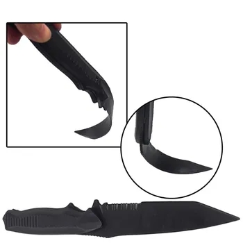 

Soft Rubber Plastic Knife Bayonet with Sheath Dummy Model Kit not the real knife