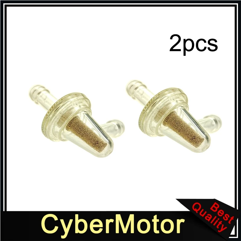 2x 1/4" Fuel Filter 90 Degree For 8423019909 Honda Yamaha Suzuki