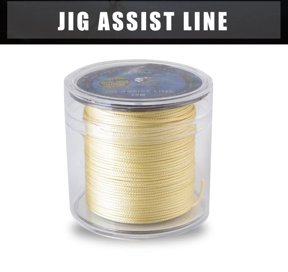 FTK Jig Assist Line 20 м 12+ 8 нитей 210LB/300LB/390LB леска супер мягкая леска многофиламентная леска