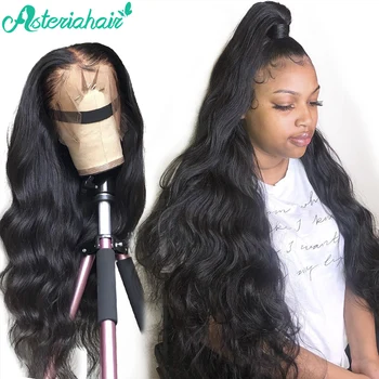 

Asteria Hair 360 Lace Frontal Human Hair Wig Pre Plucked With Baby Hair Brazilian Body 360 Lace Front Wigs For Black Women Remy