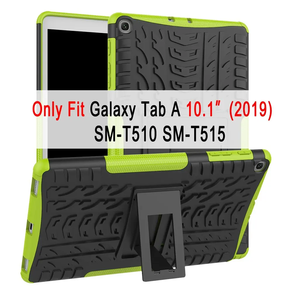 Шина и силикона с откидной крышкой для samsung Galaxy Tab A A6 10,1 чехол T580 T585 T510 T515 SM-T580 SM-T585 SM-T510, коксовое покрытие+ подставка для ручек - Цвет: SM-T510 SM-T51510
