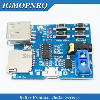 

1pcs MP3 Lossless Decoding Board Audio Module With Amplifier TF Card U Disk MP3 Format Music Module Decod Board