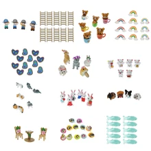 Миниатюрные из полимерной смолы комплект украшений набор «сделай сам» для волшебный сад, кукольный дом декоративные статуэтки растение в горшке декора для дома