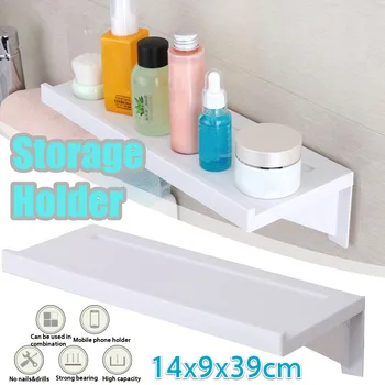 

Toilet Suction Wall Storage Suction Cup Bathroom Shelf Free Punching Washing Table Plastic Simple Shelf