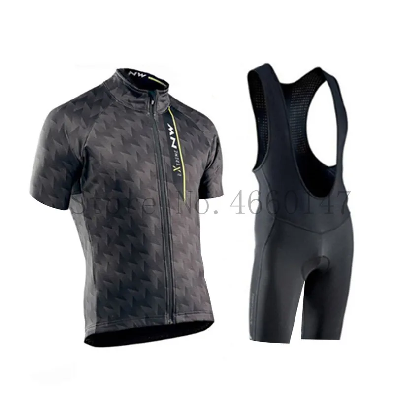 Men Cycling Jersey Set Pro Team Nw Breathable Bicycle Cycling Clothing Mountain Bike Maillot Ropa Ciclismo Bib Shorts Set