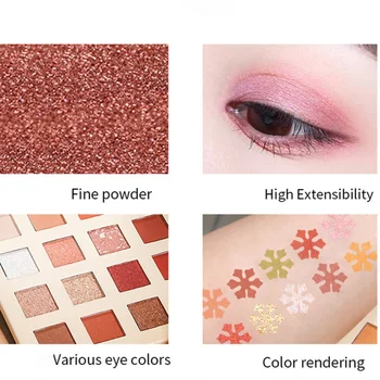

16 Colors Makeup Eyeshadow Long Lasting Colors Rendering Eye Shadow Pallet