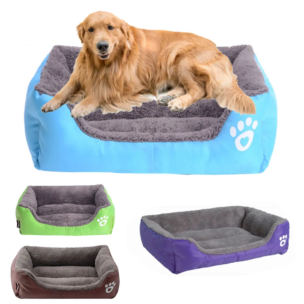 

Pet Sofa Dog Beds Waterproof Bottom for Small Medium Large Dogs Soft Fleece Warm Cat Bed House Kennel Mat Blanket Pet Products